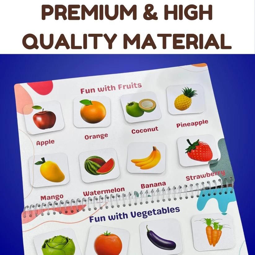 Chhote Natkhat Early Learning Book – All-in-One Velcro Activity Binder for Kids