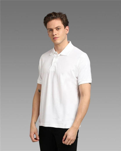 Matte Solid Men's Polo T-Shirt – Premium Matty Fabric, Everyday Comfort & Style