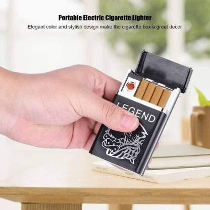 Premium Stylish 2-in-1 USB Rechargeable Cigarette Case with Built-in Lighter