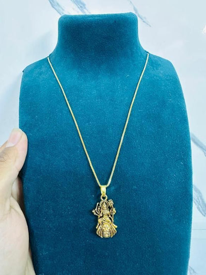 Gold Plated Ganeshji Pendant with Chain