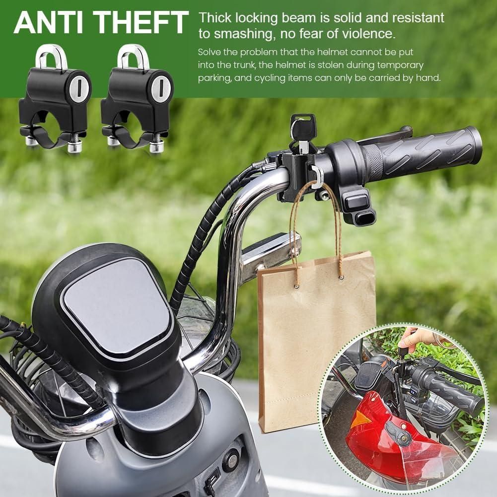 Anti-Theft Helmet Security Lock – Compact Metal Safety Lock for Two-Wheelers