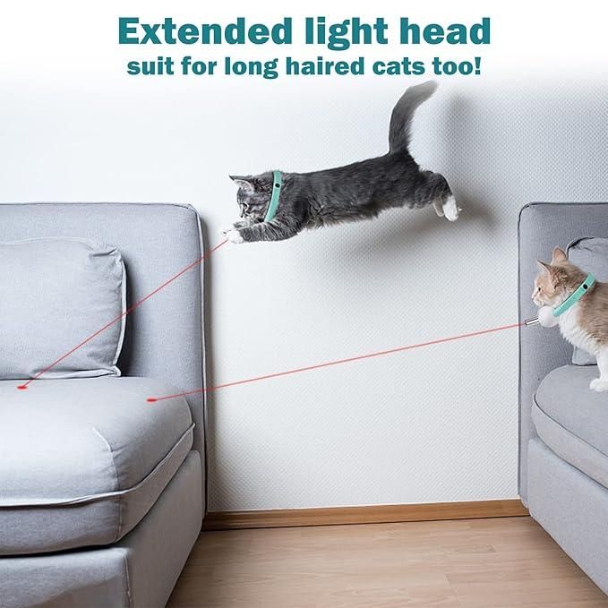 Pet Laser Collar Self Teasing Toy – Smart LED Fun for Cats!