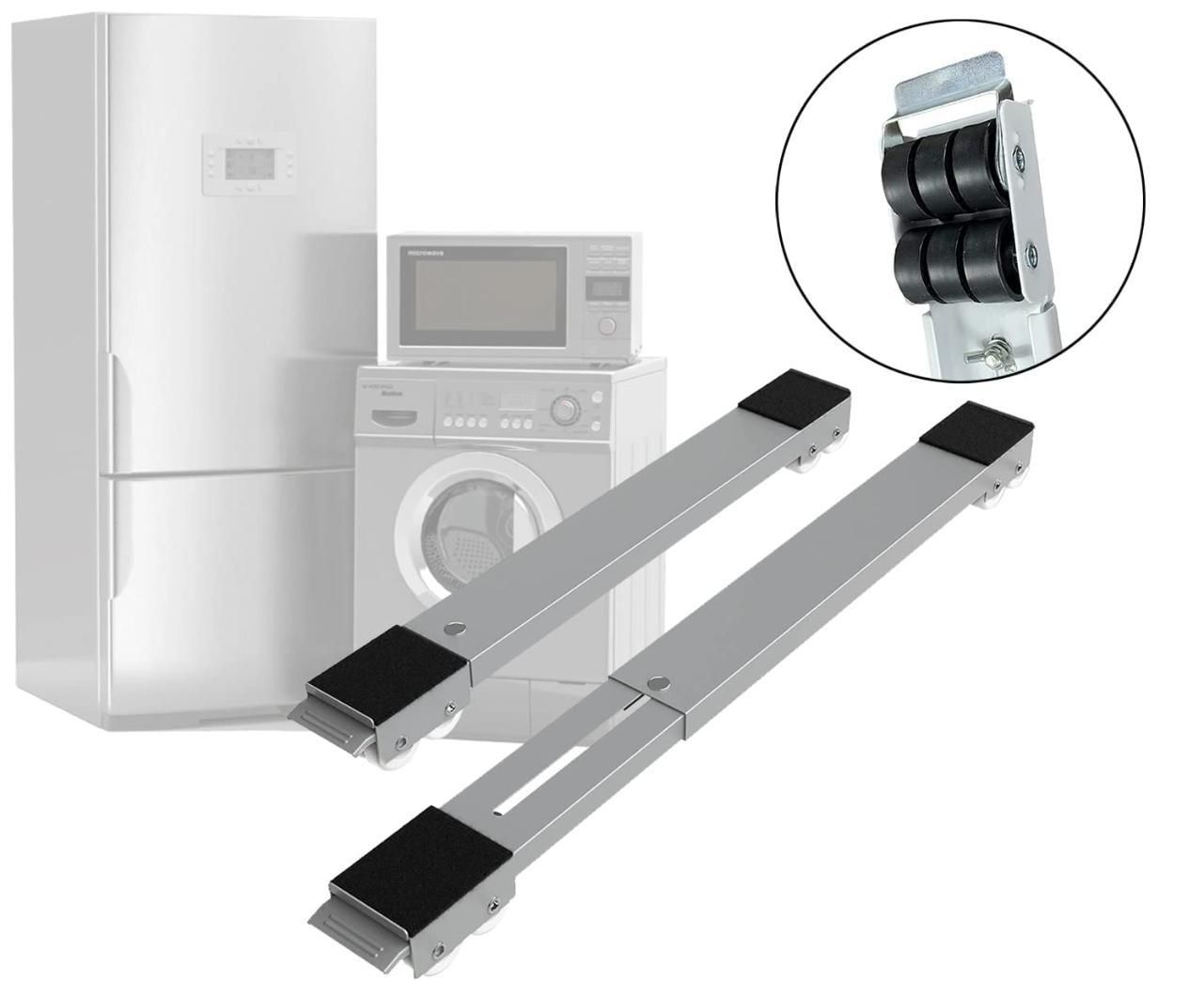 Multi-Functional Adjustable Trolley Mount Rack Holders – Heavy-Duty Pair for Home & Appliances