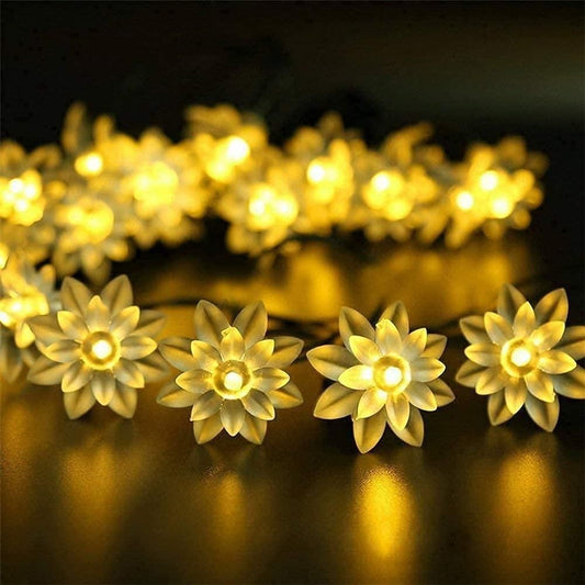 Flower String Lights – Warm & Beautiful Decorative Lighting for Festivals & Home Décor