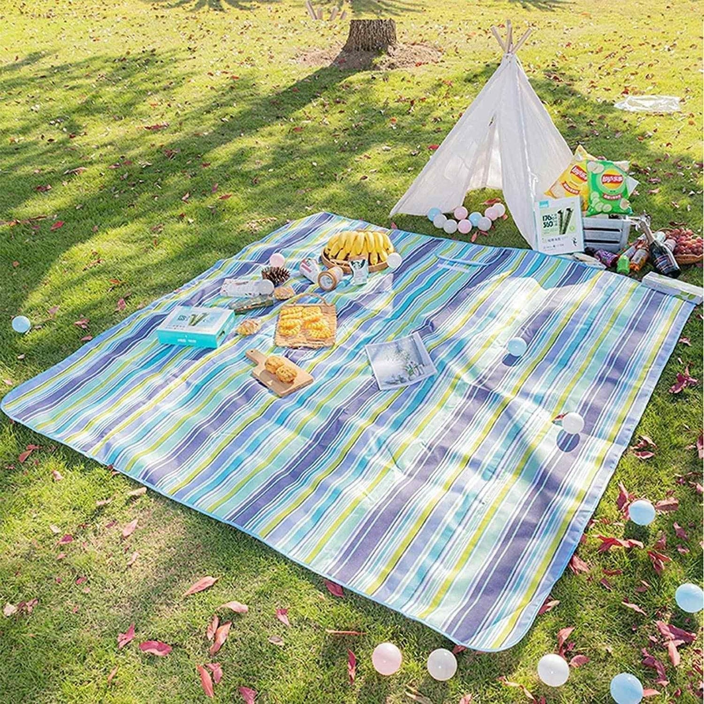 Washable Picnic Mat – Waterproof Foldable Outdoor Mat for Travel & Camping