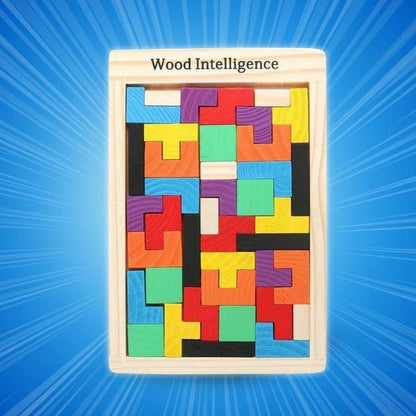 Boost Brain Power with This Wooden Tetris Puzzle!
