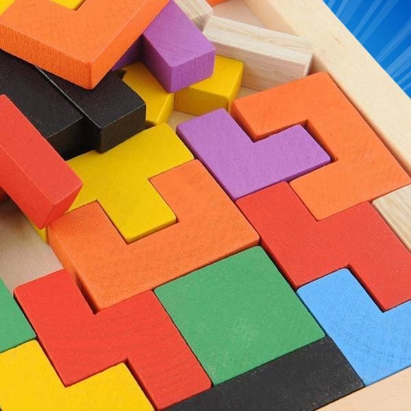 Boost Brain Power with This Wooden Tetris Puzzle!