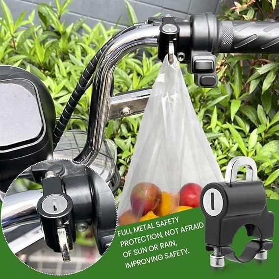 Anti-Theft Helmet Security Lock – Compact Metal Safety Lock for Two-Wheelers