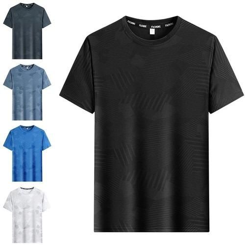 Men’s Round Neck Polyester Casual T-Shirt (Pack of 4) – Everyday Comfort & Classic Style