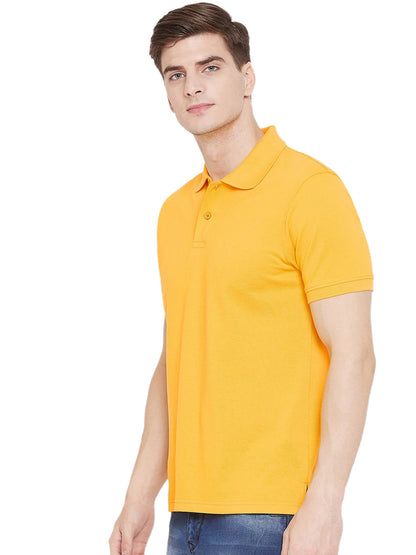 Cotton Blend Solid Half Sleeves Men's Polo T-Shirt – Premium Comfort & Everyday Style