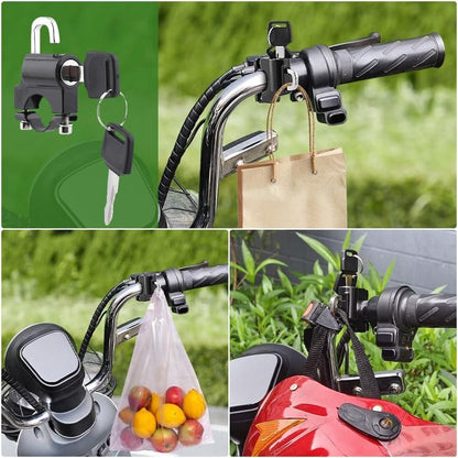 Anti-Theft Helmet Security Lock – Compact Metal Safety Lock for Two-Wheelers