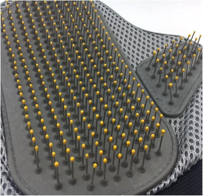 Stainless Steel Pet Grooming Glove – Gentle Deshedding Brush for Dogs & Cats