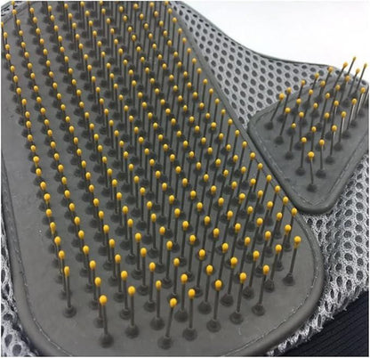 Stainless Steel Pet Grooming Glove – Gentle Deshedding Brush for Dogs & Cats