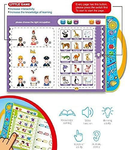 Interactive Phonetic Learning E-Book with Sound – Smart Educational Toy for Toddlers