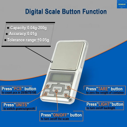 Mini Pocket Digital Weight Scale – High Precision Auto-Calibration Weighing Machine