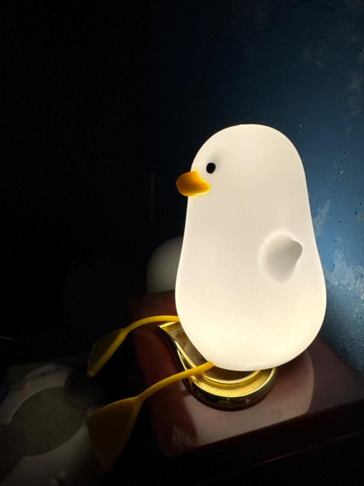 Duck Night Light Lamp – Touch Control Soft Silicone LED Lamp