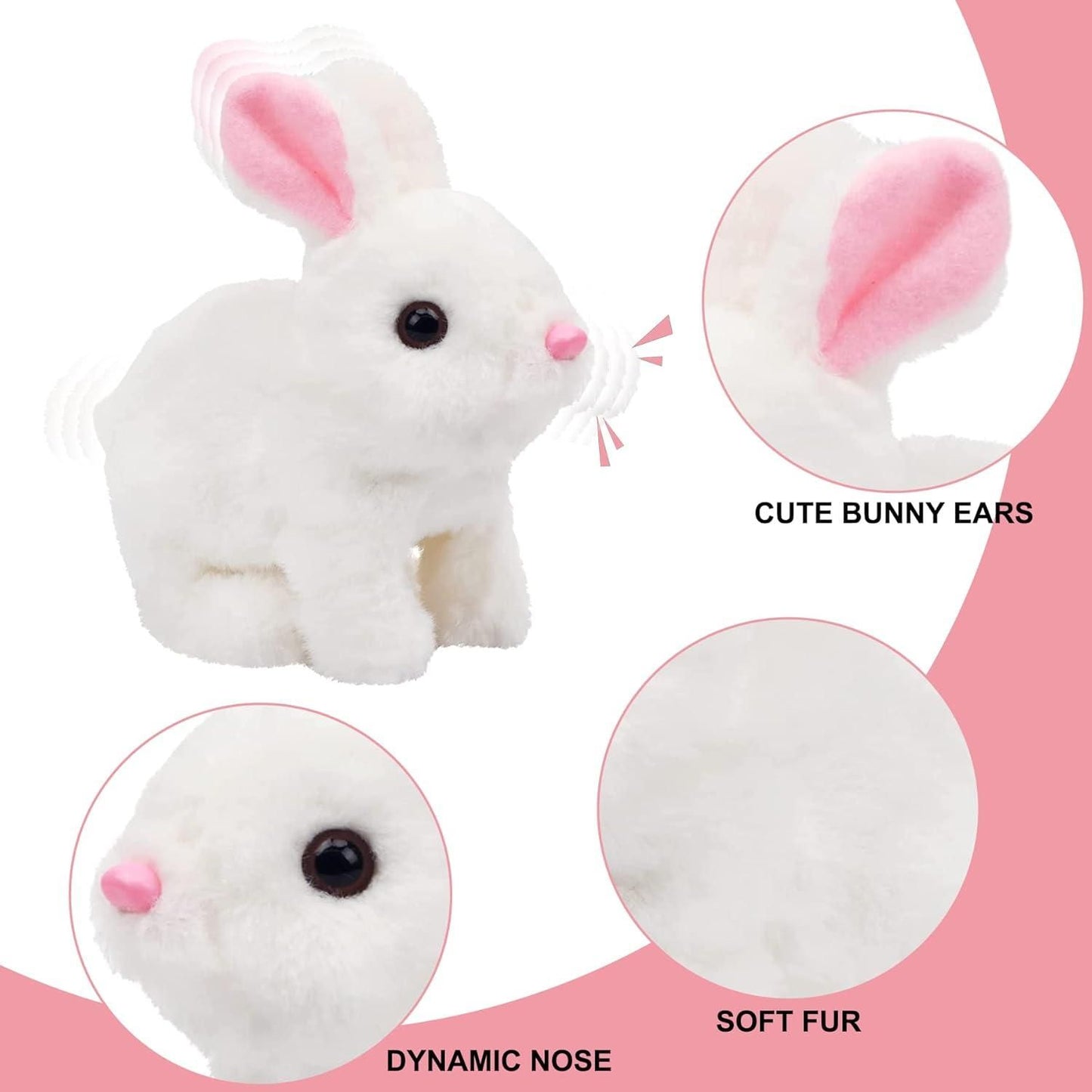 Interactive Hopping Bunny Toy with Sound & Movement – Electronic Easter Bunny for Kids