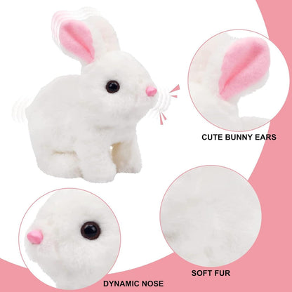 Interactive Hopping Bunny Toy with Sound & Movement – Electronic Easter Bunny for Kids