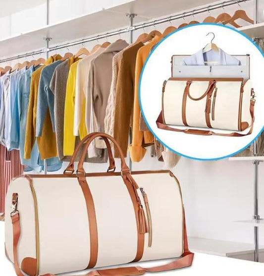 Convertible Garment Bag for Travel – 2 in 1 Hanging Suitcase & Large Duffle for Women