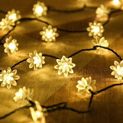 Flower String Lights – Warm & Beautiful Decorative Lighting for Festivals & Home Décor