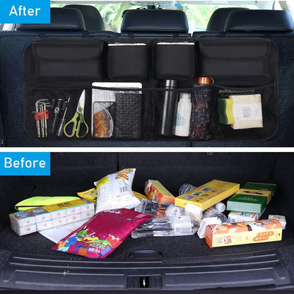 Car Back Seat Organizer – Multi-Pocket Storage for Travel & Daily Use