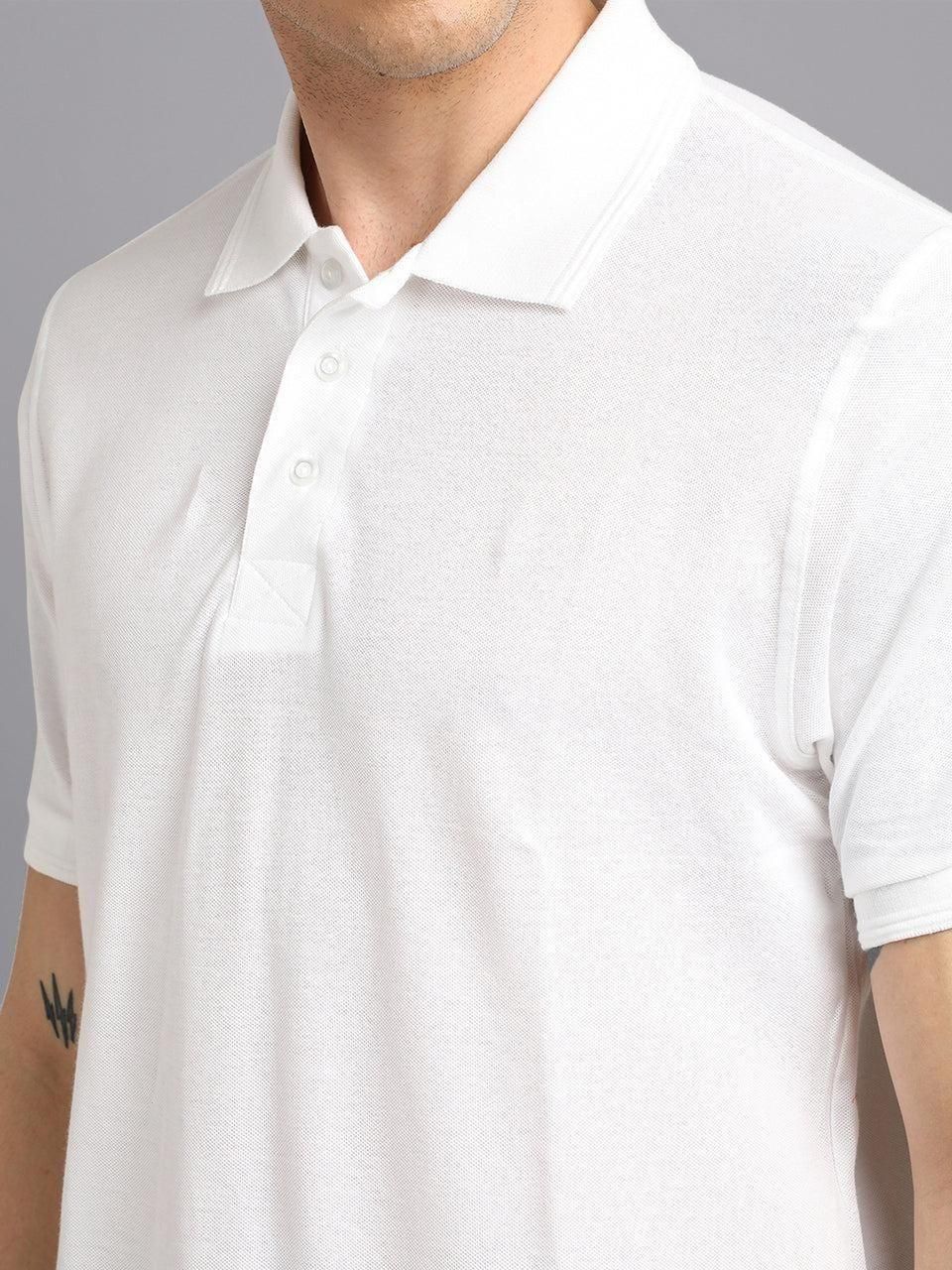 Matte Solid Men's Polo T-Shirt – Premium Matty Fabric, Everyday Comfort & Style