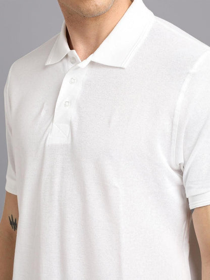 Matte Solid Men's Polo T-Shirt – Premium Matty Fabric, Everyday Comfort & Style