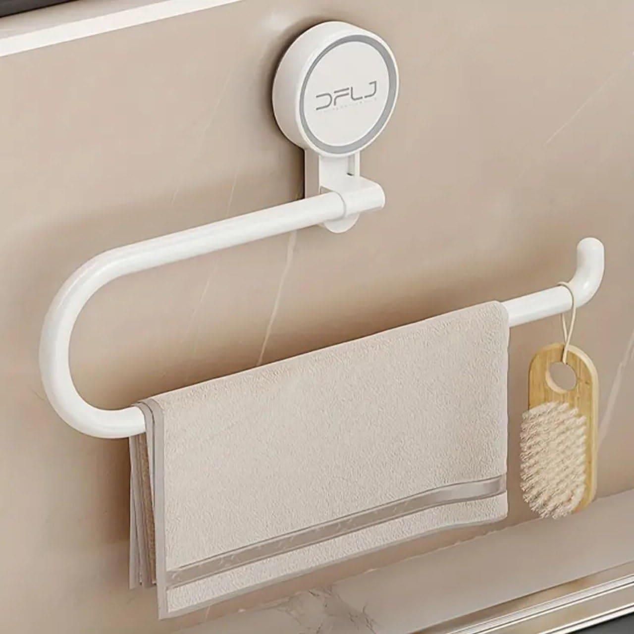 Premium Towel Holder – No-Drill Suction Mount for Bathroom & Kitchen