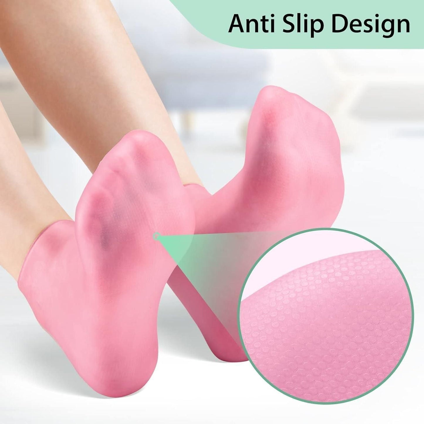 Silicone Moisturizing Aloe Socks – Deep Hydration for Dry & Cracked Feet