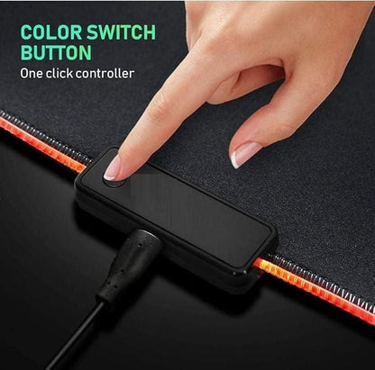 RGB Extended Gaming Mouse Pad – Non-Slip Rubber Base