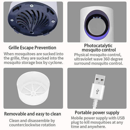 Electronic LED Mosquito Killer Machine – USB Insect Trap Lamp for Home & Office