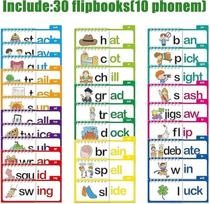30 Rhyming Words Flipbook for Children Learning