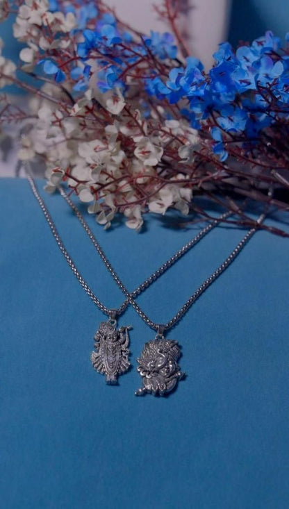 Krishna & Shreenathji Pendant with Chain – Devotional Elegance for Men & Women
