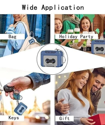 Retro Sound Mini Keychain – Vintage Microphone Style Sound Gadget Keyring