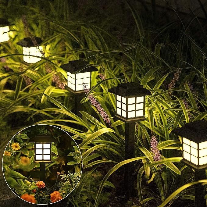 Solar Garden Yard Light (Pack of 6) – Outdoor Waterproof Solar Lights for Garden, Patio & Pathway