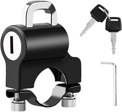 Anti-Theft Helmet Security Lock – Compact Metal Safety Lock for Two-Wheelers