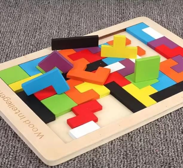 Boost Brain Power with This Wooden Tetris Puzzle!