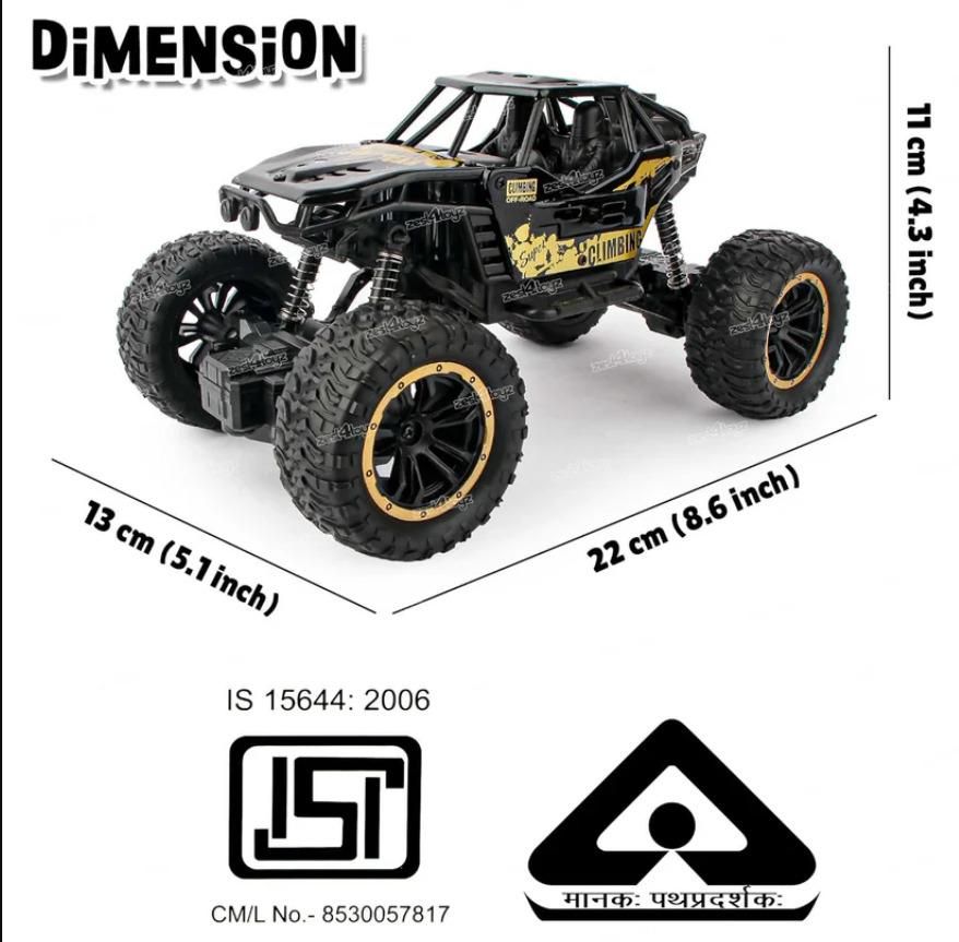 Monster Truck Rock Crawler – Heavy-Duty Remote Control Off-Road Power Vehicle