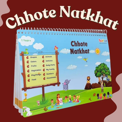Chhote Natkhat Early Learning Book – All-in-One Velcro Activity Binder for Kids