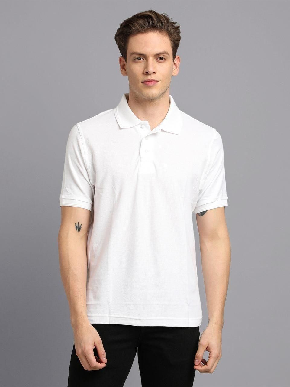 Matte Solid Men's Polo T-Shirt – Premium Matty Fabric, Everyday Comfort & Style