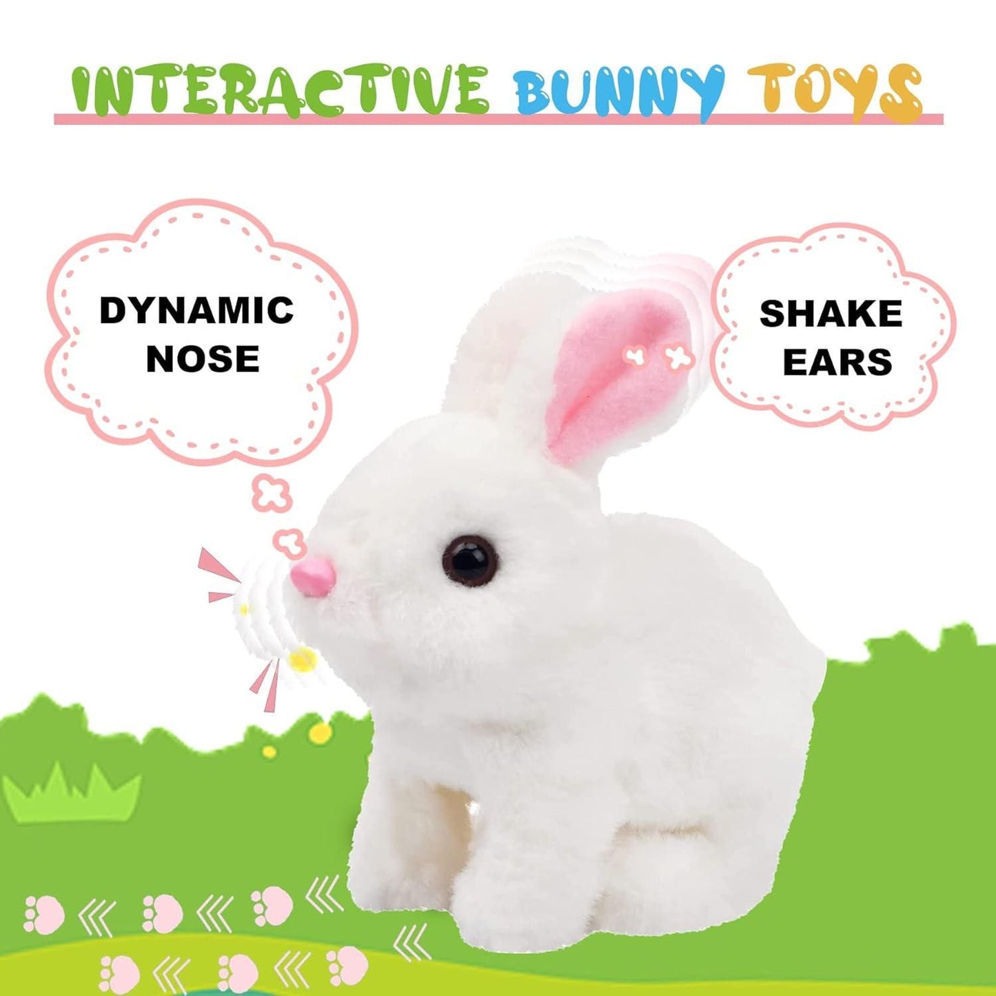 Interactive Hopping Bunny Toy with Sound & Movement – Electronic Easter Bunny for Kids