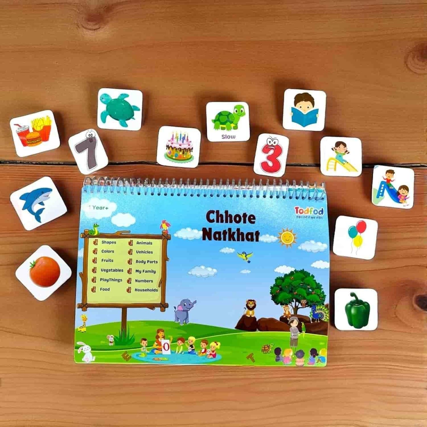 Chhote Natkhat Early Learning Book – All-in-One Velcro Activity Binder for Kids
