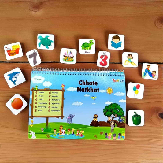 Chhote Natkhat Early Learning Book – All-in-One Velcro Activity Binder for Kids