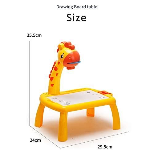 Projector Drawing Desk for Kids – LED Educational Art & Painting Table with Pattern Slides