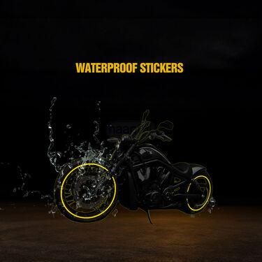 Car & Bike Reflective Stickers – High-Visibility Safety Stripes for Tyres & Vehicle Body (18 pcs)