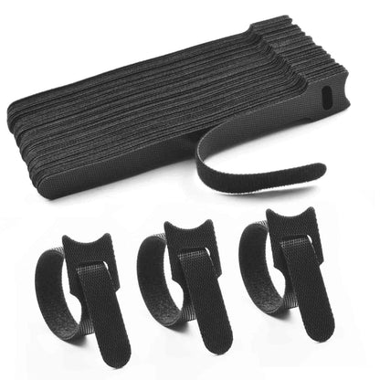 60 Pcs Velcro Cable Ties – Adjustable Cord Management Straps for Home & Office