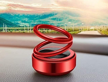 Solar Power Rotating Car & Room Air Freshener – Long-Lasting French Organic Fragrance
