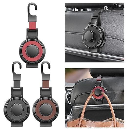 Premium Car Multifunctional Hook – Seat Headrest Organizer with Bottle Holder & Phone Stand  Full Description: