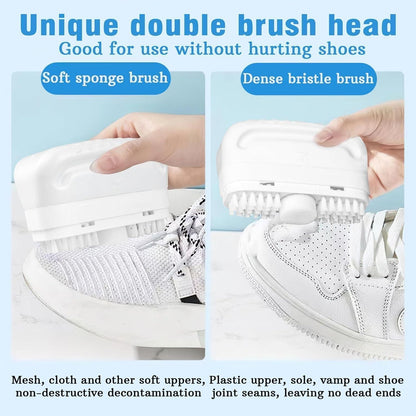 2-in-1 Multifunctional Shoe Cleaner Brush – Gentle & Effective Footwear Cleaning Tool