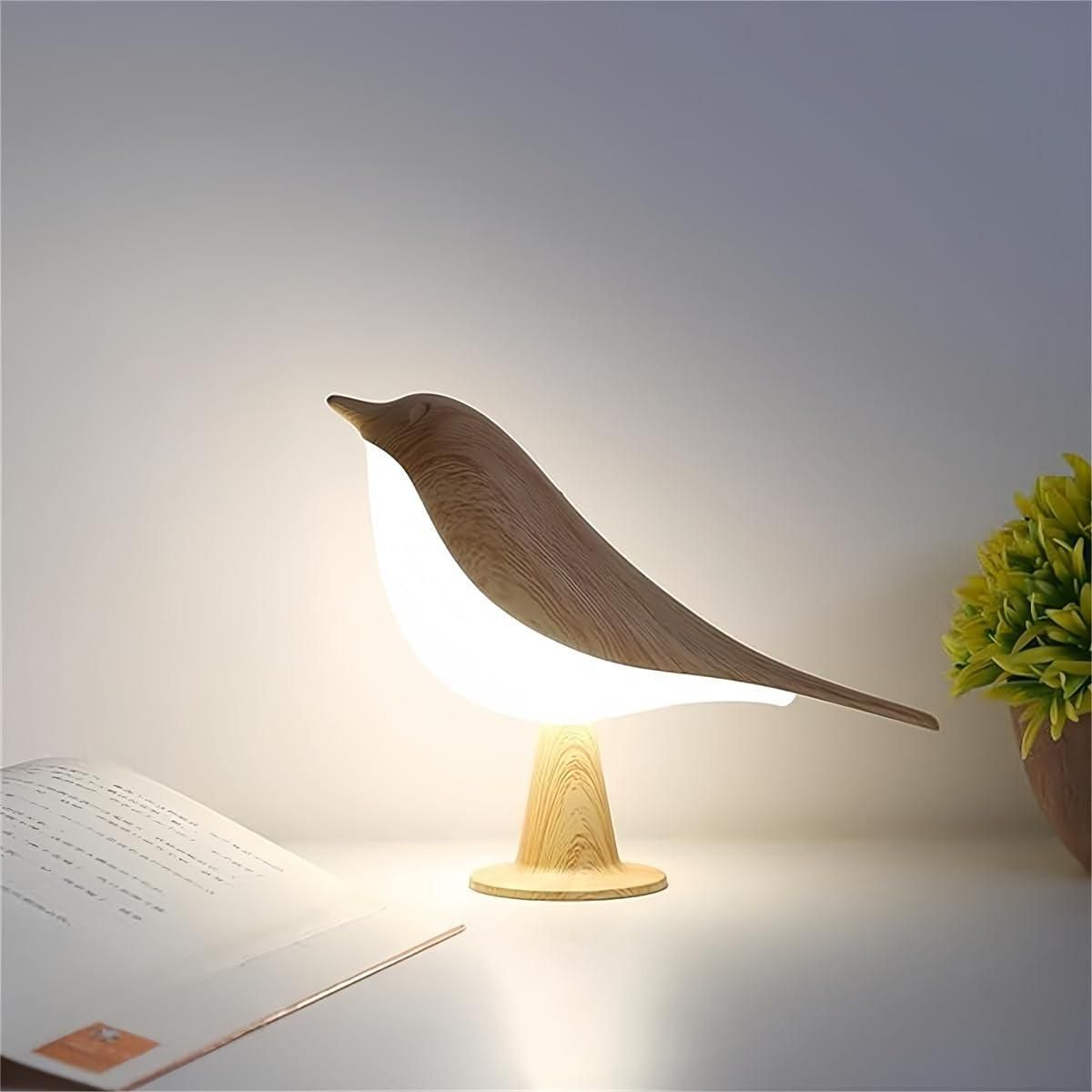 Table Bird Lamp LED – Touch Control USB Rechargeable Decorative Night Lamp